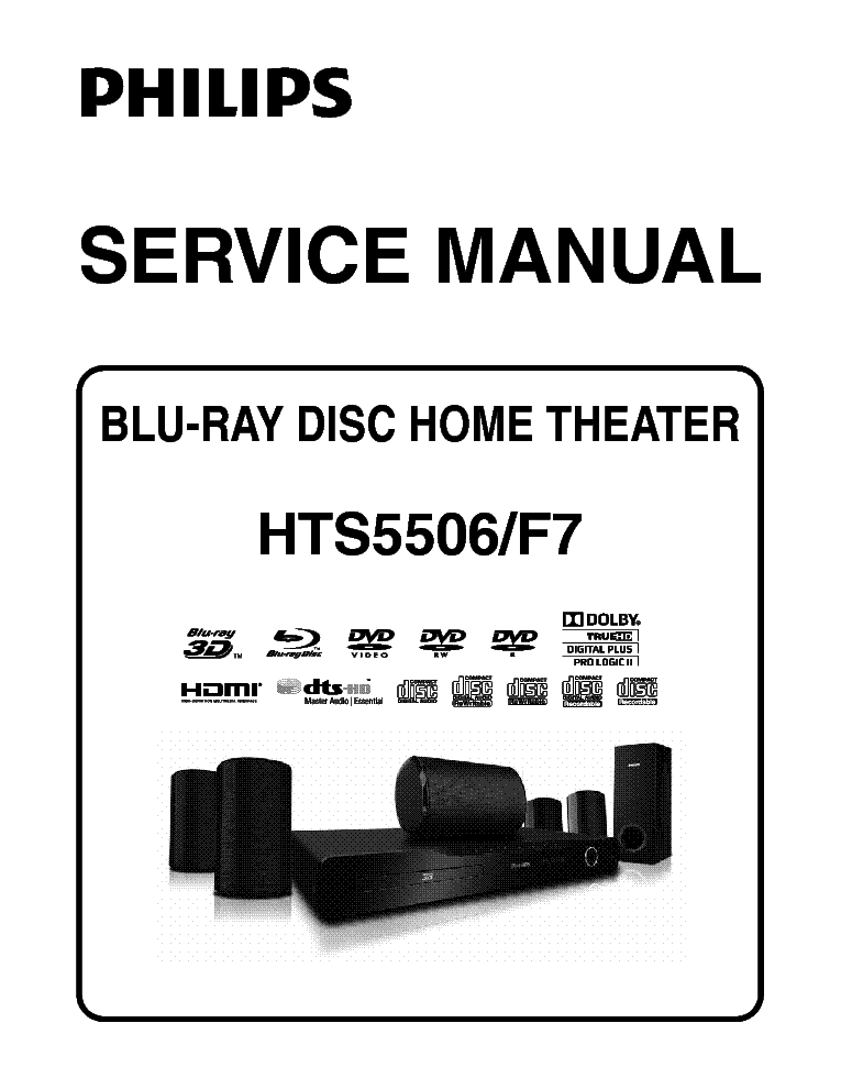 PHILIPS HTS5506[F7] service manual